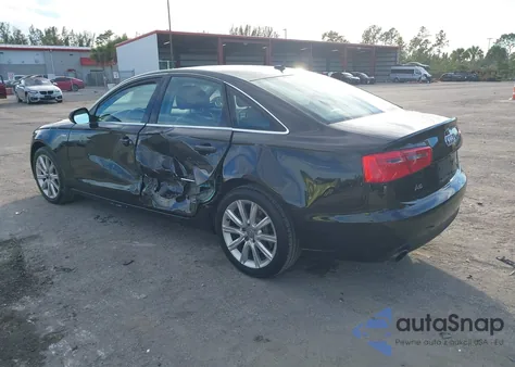 2013 Audi A6 3.0T Premium z USA, uszkodzony, nr VIN WAUGGAFC7DN025680